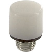 Dialight Indicator, White, 0.5 in., 15/32 in., 0.70 in (Max.), Black Nickel, Brass