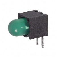 Dialight Indicator Light LED PCB Mount 5mm Bulb Right Angle Green Diffused 10mcd