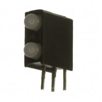 Dialight Indicator LED PCB Mount 3mm Red/Green Non-Diffused Untinted 60deg Ang 10mcd