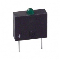 Dialight Indicator, LED PCB Thru-Hole Bulb 2 mm Green Green Non-Diffused Round Angl 40deg