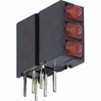 Dialight Indicator LED PCB Thru-Hole Bulb 2 mm Red Diffused Tinted Round Angl 70deg 15mcd