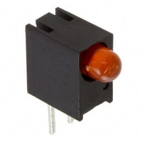 Dialight Indicator, LED PCB Thru-Hole Bulb 3 mm Blue Diffused, Tinted Round Angl 607mcd