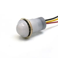 Dialight Panel Mount Indicator, Water-Tight IP67 LED, Dome RY, 8-30 VDC, 657 Series