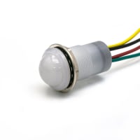 Dialight Panel Mount Indicator, Water-Tight IP67 LED, Dome RGY, 8-30 VDC, 657 Series