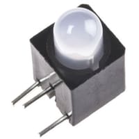 Dialight 550-3505, Green & Red Right Angle PCB LED Indicator, 2 LEDs, Through Hole 2.1V, 2.3V