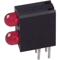 Dialight Indicator LED PCB Mount 3mm Bi-Level High Grn Diffused Tint Angl 60deg 2mcd