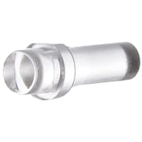 Dialight Panel Mount Light Pipe, 3mm Diameter Output, 0.313 in L, Flat Water Clear