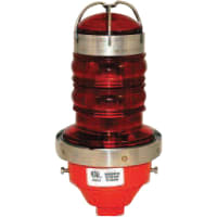 Dialight Obstruction Signal Beacon, Flashing/Steady LED, Red, 120VAC Sup, 860 Series