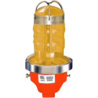 Dialight Obstruction Light, Hazardous Local, Single Light, Yellow LED, 120VAC, 860 Series