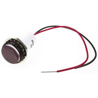 Dialight 17.5mm red panel LED indicator, 24Vdc