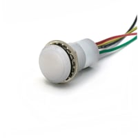 Dialight Panel Mount Indicator, Water-Tight IP67 LED, Flat RGY, 8-30 VDC, 657 Series