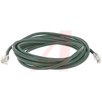 Aim Cambridge-Cinch Connectivity Solutions Patch Cord, RJ45 Plug x 2, 2 Cond UTP, 5Ft., 24 AWG, Green, UL Stds