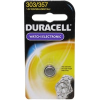 Duracell Battery, Rechargeable, Cylindrical, Silver Oxide, 1.5VDC, 190mAh, DuracellDL Series