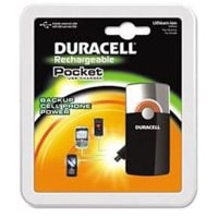 Duracell Pocket Charger for Mobile Devices, Lith-Ion, Retractable Mini USB, LED Indicator