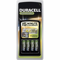 Duracell Duracell 15 Minute Charger; 4 AA Batteries Included