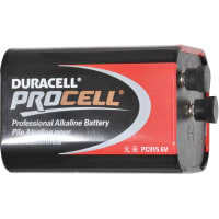 Duracell Battery, Non-Rechargeable, Lantern, Alkaline-Manganese Dioxide, 6 VDC, 13Ah