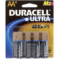 Duracell Battery, Non-Rechargeable, AA, Alkaline-Manganese Dioxide, 1.5VDC, Pressure Contact