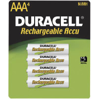 Duracell Battery; Rechargeable; Nickel Metal Hydride; AAA cell; 2 PK