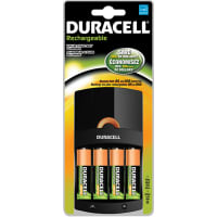 Duracell Battery Charger; 4 AA Batteries Included; NiMH; Pre-charged