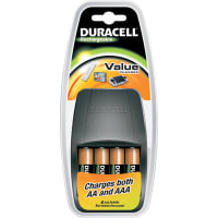 Duracell Battery Charger; 4 AA Batteries Included; NiMH