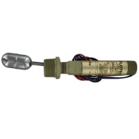 Dwyer Instruments Liquid Level Float Switch, Brass Body, DPDT, Side Wall Mnt, 200 psig, L6 Series