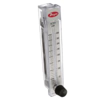 Dwyer Instruments Flowmeter, 40-400 SCFH, Air, 5" Scale, +/-3% Accuracy, SS, Type RMB, RM Series