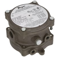 Dwyer Instruments Differential Pressure Switch, Explosion-Proof, .15-.50" w.c, 24VDC, 1950G Series