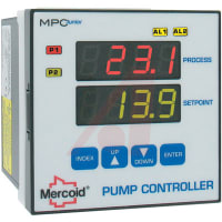 Dwyer Instruments Pump Level Controller, 1/4 DIN, Retransmission Input, 4 to 20 mA, MPCJR Series