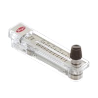 Dwyer Instruments Flowmeter, RMA, 1-10 LPM air, 2in scale, 4% Acc, Stainless steel valve, 1/8in nptf