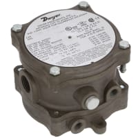 Dwyer Instruments Differential Pressure Switch, Explosion Proof, .4-1.6in w.c., 1950G Series