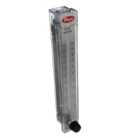 Dwyer Instruments Flowmeter, 1.210 GPM Water, 10" Scale, +/-2% Accuracy, SS, Type RMC, RM Series