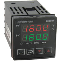 Dwyer Instruments DIN temperature/process controller, 1/16, current output 1 and relay output 2