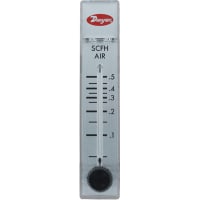 Dwyer Instruments Flowmeter, 550 SCFH, Air, 2in Scale, +/-4% Accuracy, SS, Type RMS, RM Series