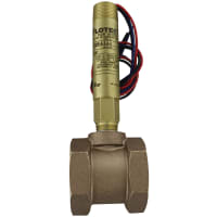 Dwyer Instruments Flow switch;brass upper and lower body;1-1/4" NPT;brass tee;DPDT