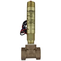 Dwyer Instruments Flow switch;brass upper and lower body;1-1/4" NPT;brass tee;SPDT