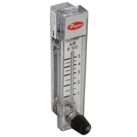 Dwyer Instruments Flowmeter, 50-500 CC Air/min, 2" Scale, +/-4% Accuracy, SS, Type RMS, RM Series