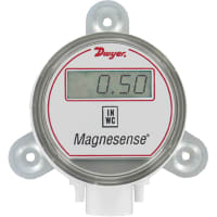 Dwyer Instruments Differential pressure transmitter, 4-20 mA output, wall mount, with LCD