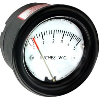 Dwyer Instruments Differential pressure gauge, range 0-5.0" w.c., 1/8", male NPT connection, Minihelic