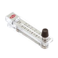 Dwyer Instruments Flowmeter, 4% Accuracy, .5-5 LPM, Air, Stainless Steel, Pc Body, RM Series