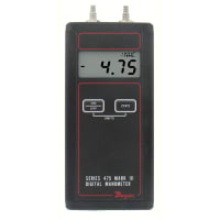 Dwyer Instruments Digital Manometer, 0-20 in w.c., 10 psig max, Selectable English / Metric units