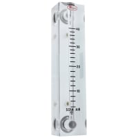 Dwyer Instruments Flowmeter, Model VFB, 0.2-4 LPM Air, 4-in. Scale, 3% Accuracy, Acrylic Body