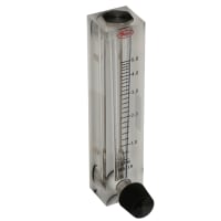 Dwyer Instruments Flowmeter, Model VFB, 0.6-5 GPM Water, 4-in Scale, 3% Accur., Stainless Valve