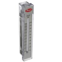 Dwyer Instruments Flowmeter, Model RMB, 10-100 SCFH Air, 5-in. Scale, +/-3% Accuracy, Plastic Body