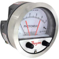 Dwyer Instruments Photohelic Differential Pressure Gauge & Switch, 0-5 in W.C.