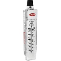 Dwyer Instruments Flowmeter, Rate-Master, 4pct Acc, 10-100 Scfh Air, SS Valve, PC Body