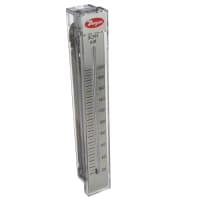 Dwyer Instruments Flowmeter, Model RMC, 20-200 SCFH Air, 10-in Scale, +/-2% Accuracy, Plastic Body