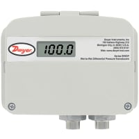 Dwyer Instruments Pressure Transmitter, Wet-to-Wet Diff, 25, 50, 125, 250psid, LCD, WWDP Series