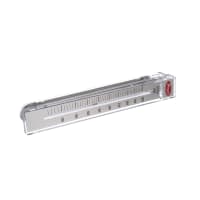 Dwyer Instruments Flowmeter, Model RMC, 100-1000 SCFH Air, 10" Scale, 2% Accuracy, Plastic Body