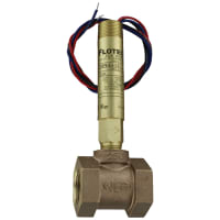 Dwyer Instruments Flow Switch, Mini, Brass, SPDT, 1.5" NPT, Brass Tee, V6 Series