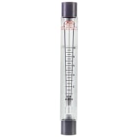 Dwyer Instruments Flowmeter, Model VFC, 2-20 GPM Water, 1-inFNPT, Back Conn., +/-2% Acc., End Connector